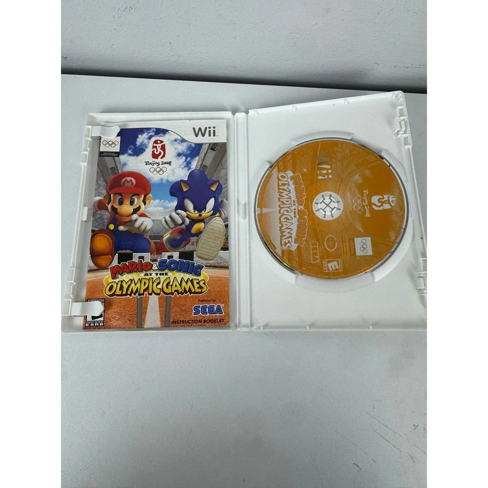 Mario & Sonic at the Olympic Games Nintendo Wii 2008 Beijing SEGA CIB RVL-P-RWSE